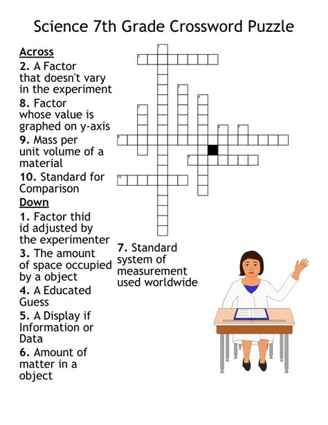 Elementary Concept Crossword 7th Grade Science Crossword Puzzles - 7th Grade Science Crossword Puzzles