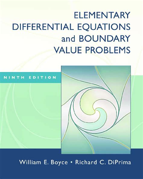 Elementary Differential Equations 9th Edition By William Boyce Richard Diprima