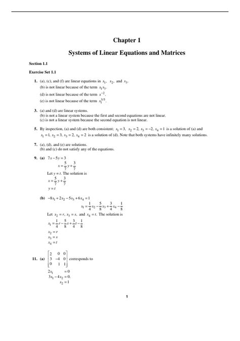 Elementary Linear Algebra 10 Edition Solution Manual
