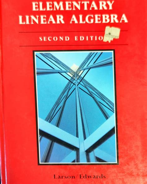 Elementary Linear Algebra Second Edition Nicholson
