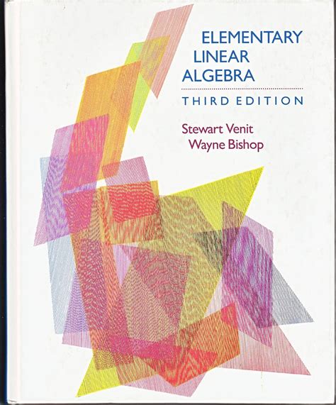 Elementary Linear Algebra Stewart Venit