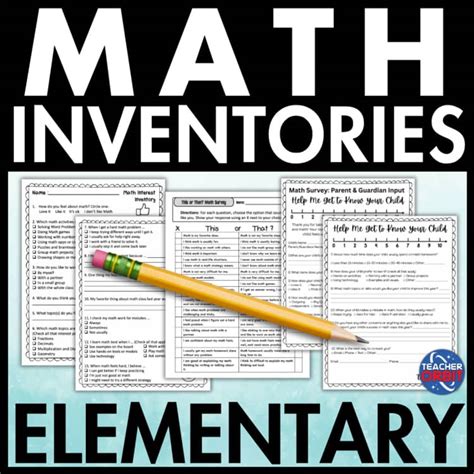 elementary math attitude inventory