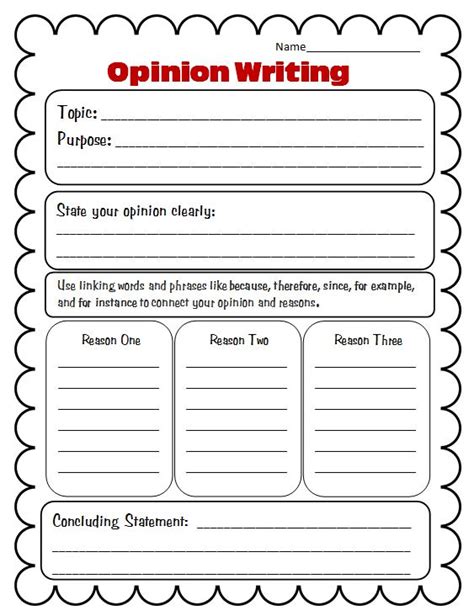 Elementary Opinion Writing Template   Opinion Writing Scholastic - Elementary Opinion Writing Template