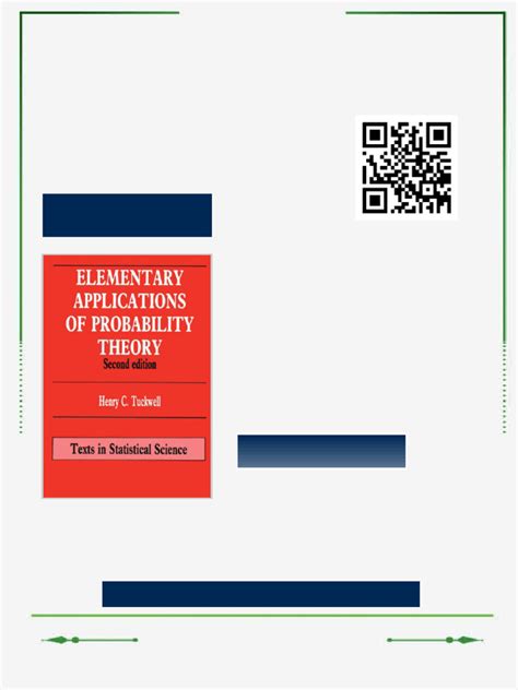 Elementary Probability For Applications Pdf
