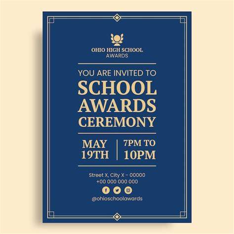 elementary school awards ceremony invitation ideas
