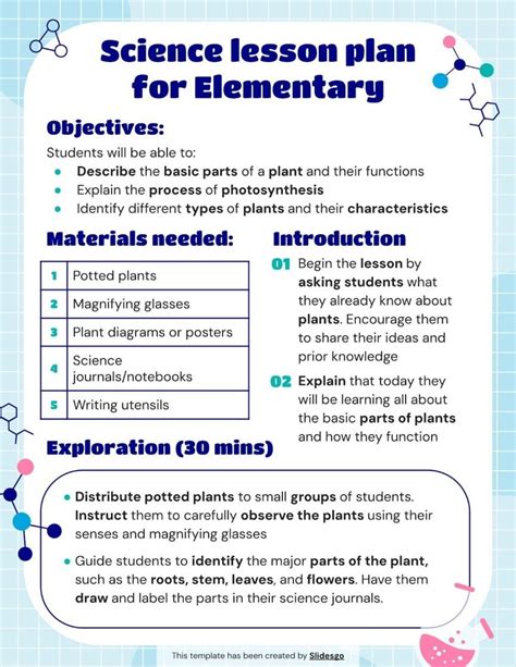 elementary science mini lessons