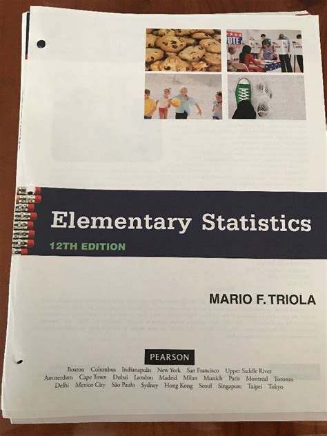 Elementary Statistics 12th Edition Mario F Triola