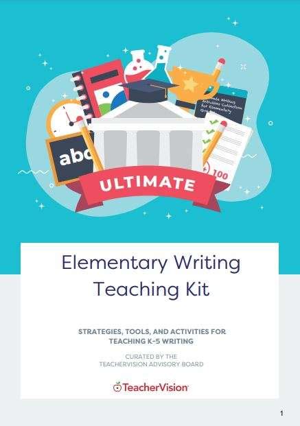 Elementary Writing Teaching Kit Teachervision Elementary Writing Activities - Elementary Writing Activities