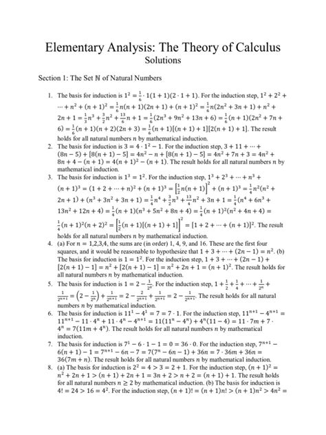Read Online Elementary Analysis Theory Calculus Homework Solutions 