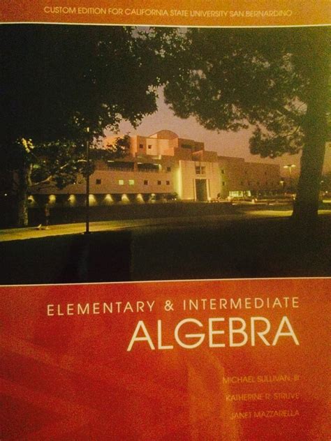 Read Elementary And Intermediate Algebra Sullivan Struve Mazzarella 