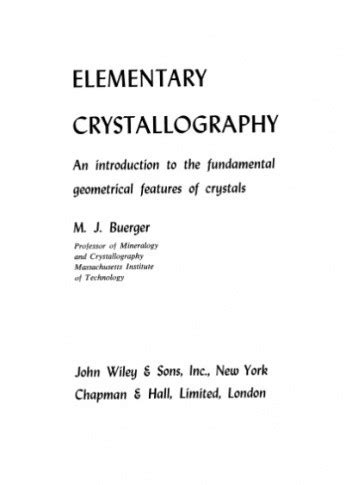 Read Elementary Crystallography 