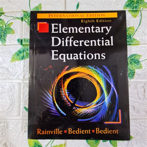 Full Download Elementary Differential Equations 8Th Edition 8Th Eighth Edition By Rainville Earl D Bedient Phillip E Bedient Richard E 1996 
