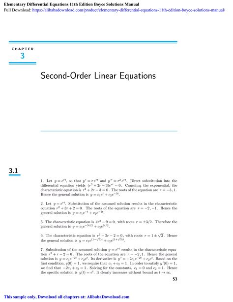 Read Elementary Differential Equations Boyce Solution Manual Pdf 