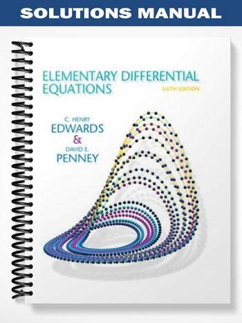 Read Online Elementary Differential Equations Sixth Edition Solutions 