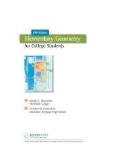 Read Online Elementary Geometry 5Th Edition 