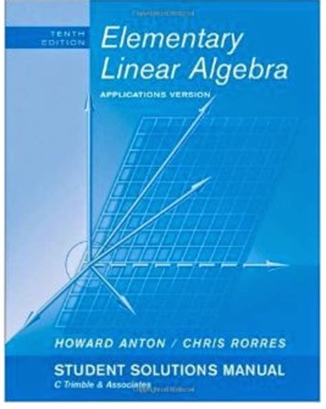Read Elementary Linear Algebra 10Th Solution Manual 