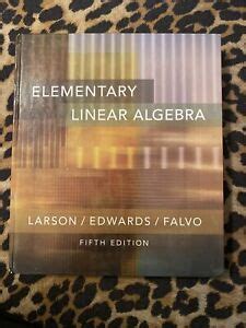 Download Elementary Linear Algebra 5Th Edition Larson 