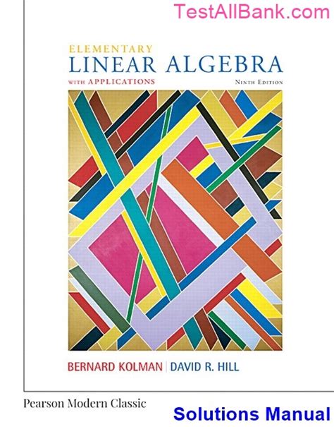 Full Download Elementary Linear Algebra With Applications 9Th Edition Solutions Manual Kolman 