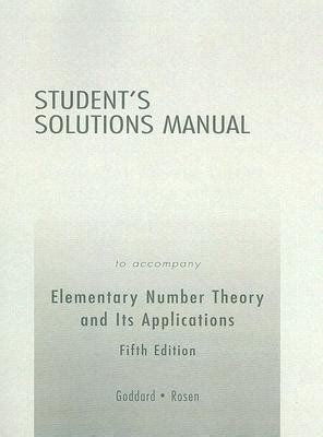 Read Online Elementary Number Theory Solution Manual 