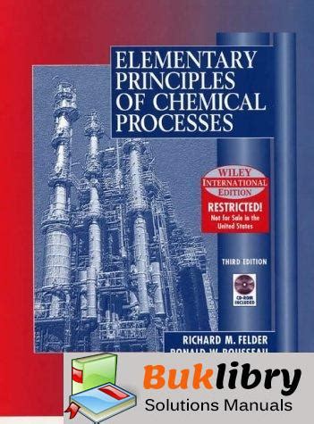 Read Elementary Principles Felder And Rousseau Solution Manual 