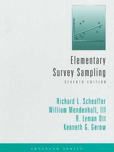 Read Elementary Survey Sampling 5Th Edition 