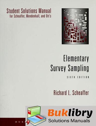 Read Online Elementary Survey Sampling 6Th Edition Solutions 