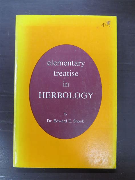 Full Download Elementary Treatise In Herbology 