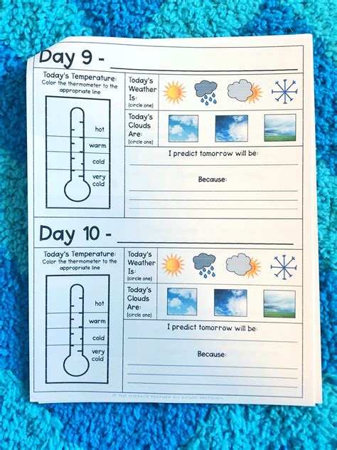 Read Elementary Weather Journal Template 