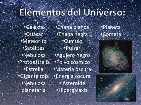 Elementos Del Universo