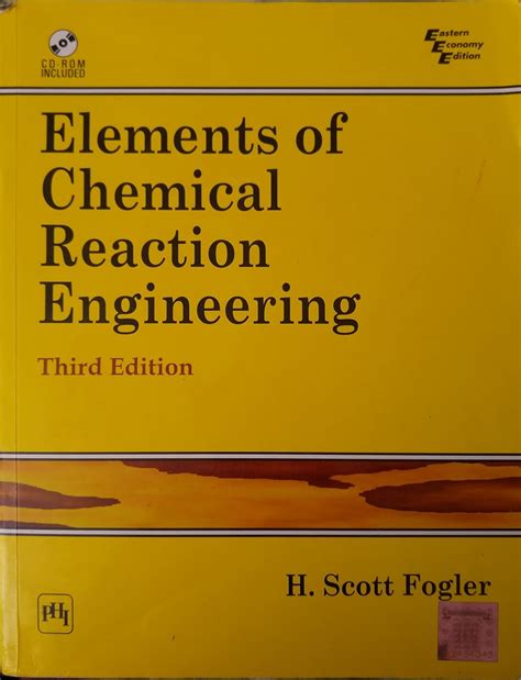 Elements Chemical Reaction Engineering 4th Solution Manual