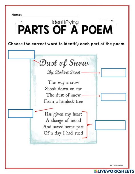 Elements In A Poem Activity Pack Beyond Teacher Poetic Elements Worksheet - Poetic Elements Worksheet