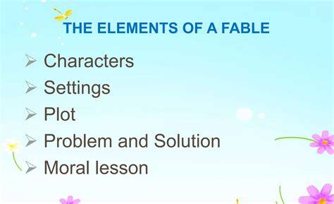 elements of a fable