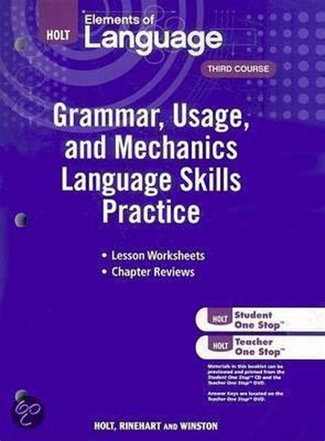 Elements Of Language Third Course Answer Key