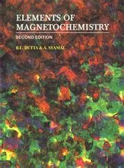 Elements Of Magnetochemistry