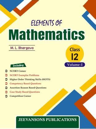Elements Of Mathematics Class 12 Solutions Pdf Download