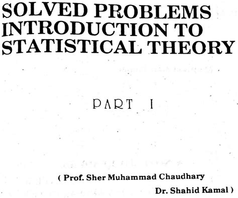 Elements Of Statistics By Sher Muhammad