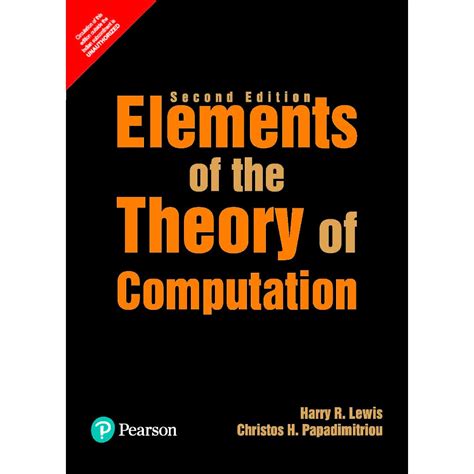 Elements Of The Theory Computation Solutions