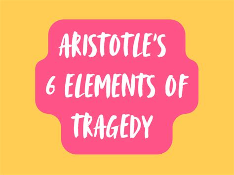 Elements Of Tragedy
