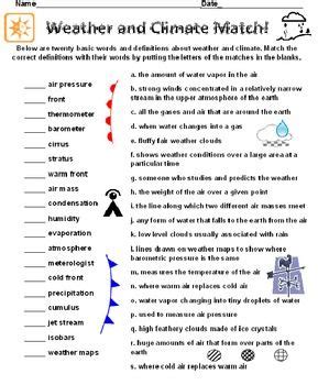 Elements Of Weather And Climate Worksheet Live Worksheets Weather And Climate Worksheet - Weather And Climate Worksheet