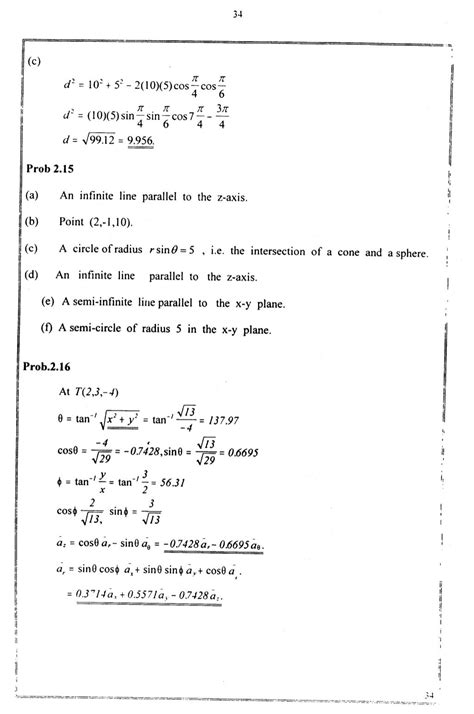 Download Elements Of Electromagnetics By Sadiku 3Rd Edition Solution Manual 