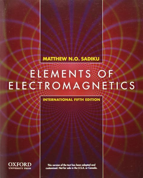 Read Elements Of Electromagnetics By Sadiku 4Th Edition Solution Manual 