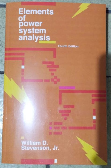 Read Elements Of Power System Analysis 4Th Edition William D Stevenson 