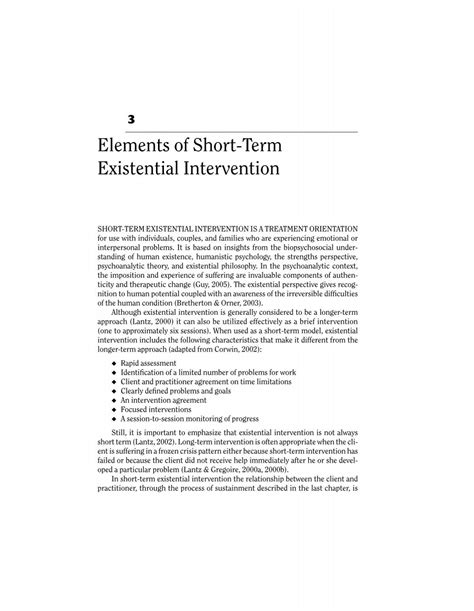 Read Elements Of Short Term Existential Intervention 