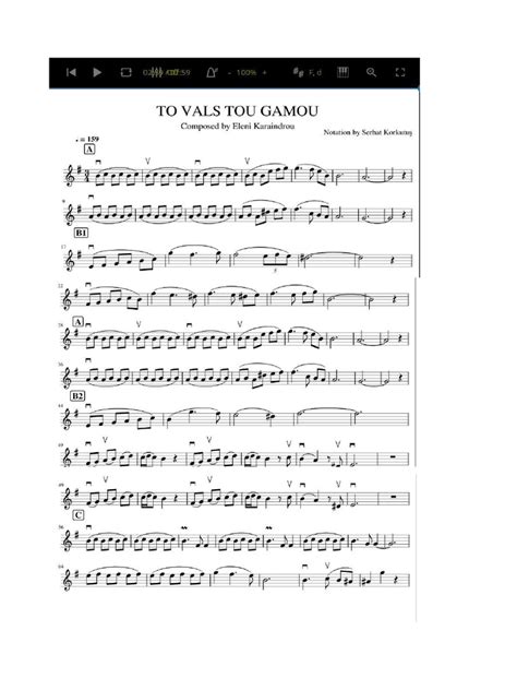 eleni karaindrou vals sheet