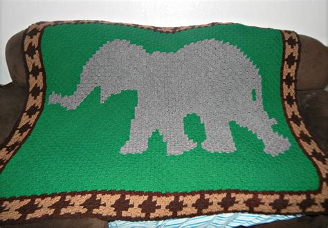 elephant crochet afghan pattern