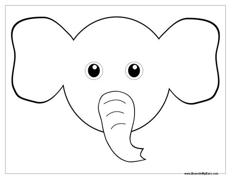 Elephant Face Coloring Pages   Elephant Head Coloring Page Free Printable Coloring Pages - Elephant Face Coloring Pages