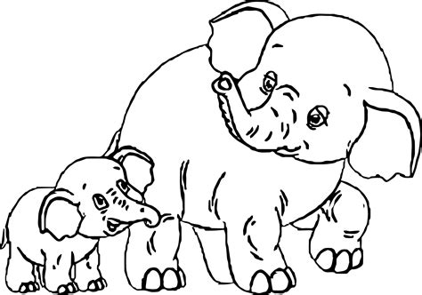 Elephant Family Coloring Pages   Elephant Coloring Pages - Elephant Family Coloring Pages