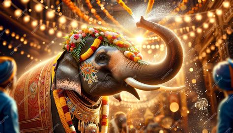 Elephant Garland Template