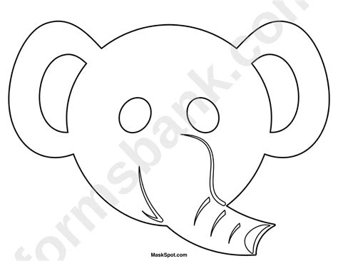 elephant mask template