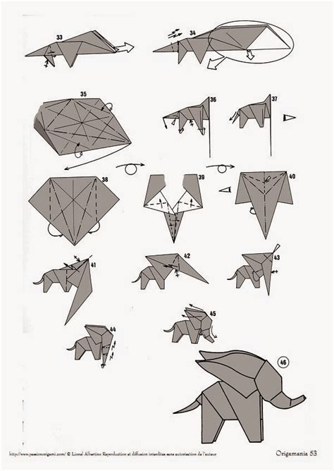 Elephant Origami Instructions